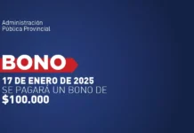 Este viernes cobrarán el bono de $100.000 los empleados de la Administración Pública Provincial
