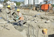 Obras en el hospital San Bernardo: inició la construcción del bloque crítico