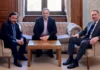Reunión de Sáenz con Adorni y Santilli: “Con consenso y federalismo se construye el progreso del país”