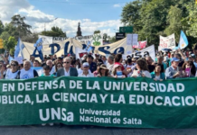 Salta se suma a la marcha universitaria en defensa al financiamiento