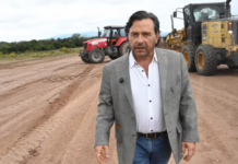 Sáenz supervisó las obras que la Provincia sostiene en la Ruta 9/34