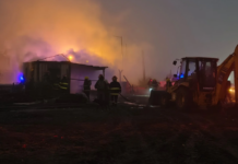 Incendio en Grand Bourg: hallaron a una persona sin vida dentro de un obrador
