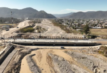 Puente Vaqueros: Sáenz supervisó la obra que avanza con asistencia financiera provincial